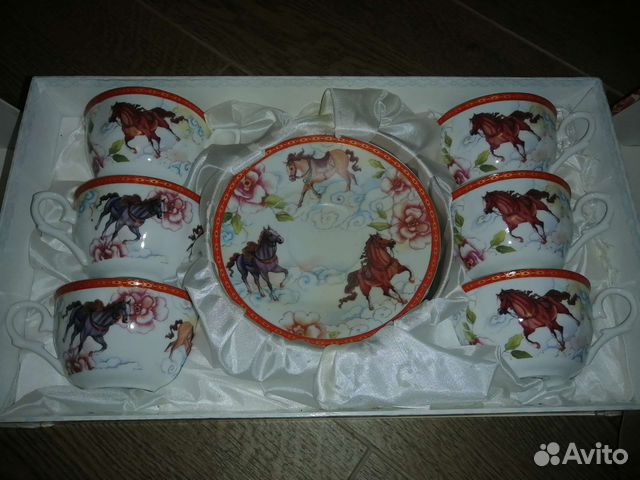 Сервиз чайный новый китайский фарфор