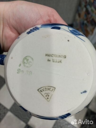 Гжель СССР посуда