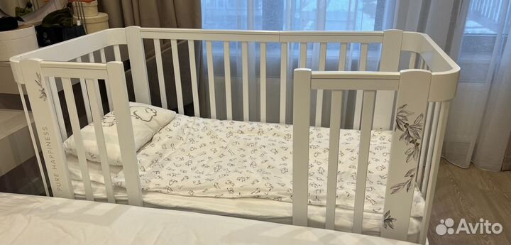 Кроватка happy baby mommy love с расширением