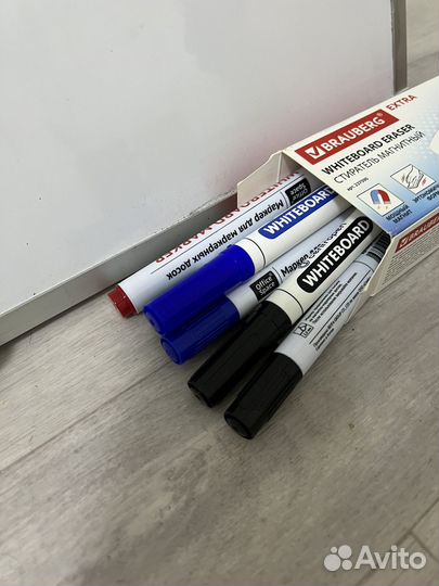 Магнитно маркерная доска бу + магниты и маркеры