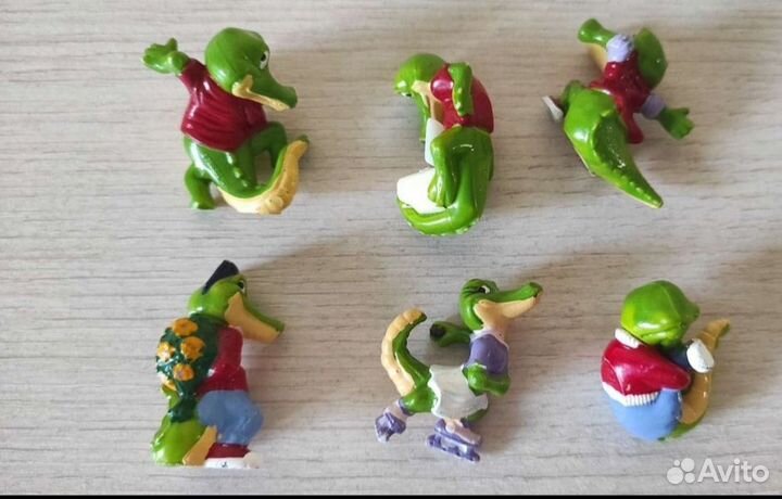 Игрушки киндер сюрприз Крокодилы на каникулах