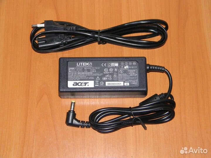 Зарядка для ноутбука Acer 19v 3.42a 65W новая