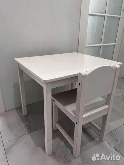 Стол и стул детский икея