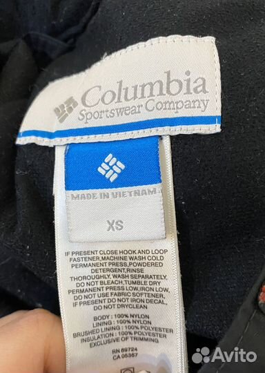 Брюки горнолыжные columbia xs женские