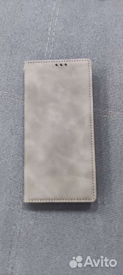 Чехол-книжка для poco M5 серый новый