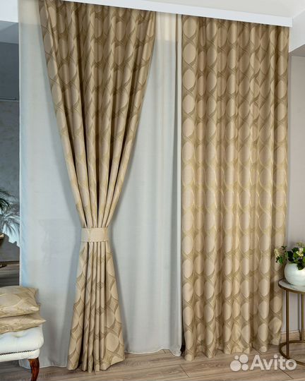 Шторы жаккард Альба готовые и на заказ