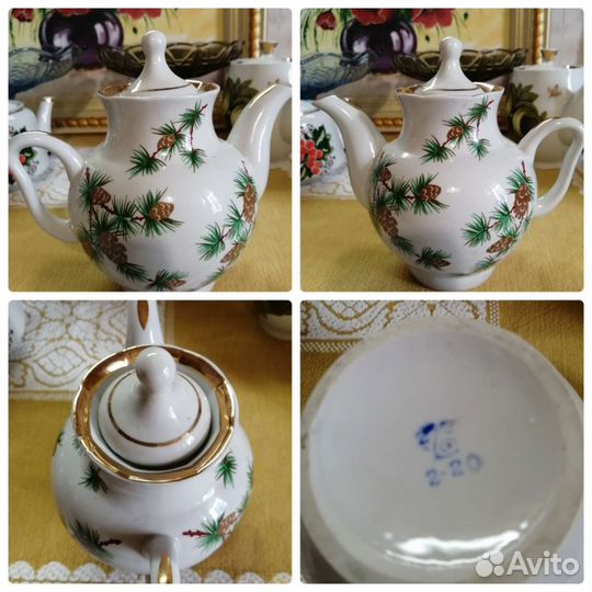 Заварочные чайники. Фарфор. СССР