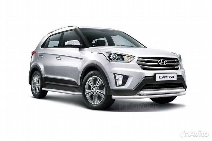 Защита порогов hyundai Creta 2016-2020