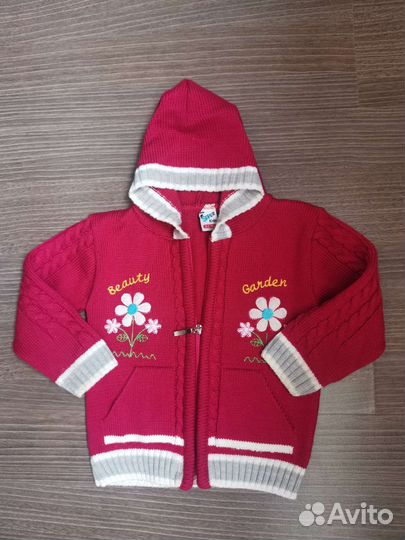 Кофта новая на молнии 98-104