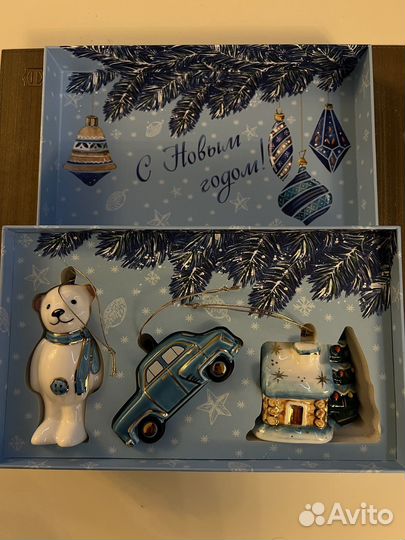 Елочные фарфоровые игрушки