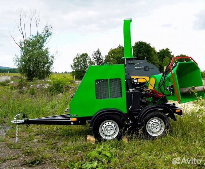 Измельчитель дерева greenпинг на прицепе