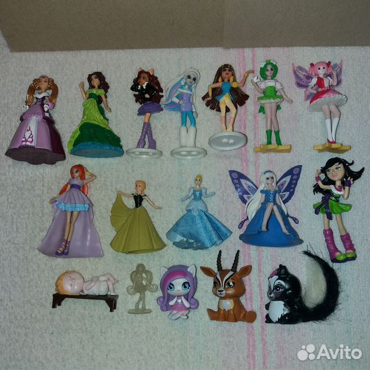 Фигурки Winx, Monster High, Феи, Принцессы