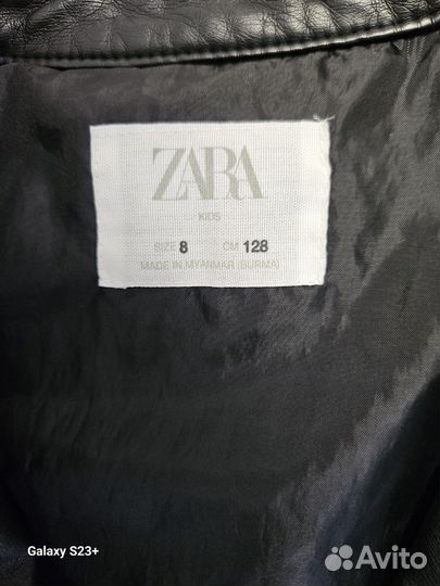 Кожаная куртка детская Zara 128