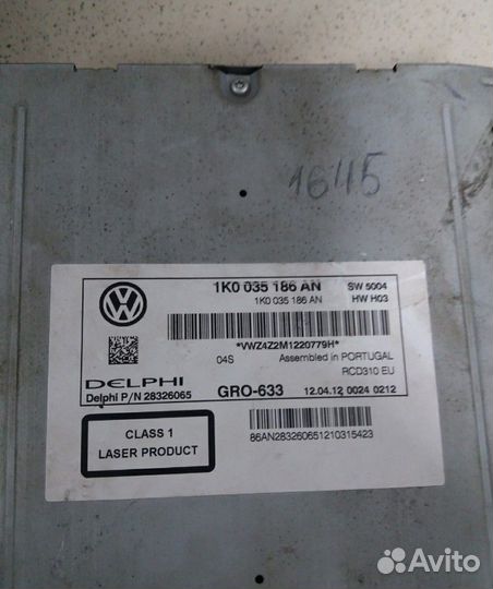 Магнитола Volkswagen Golf Passat Jetta