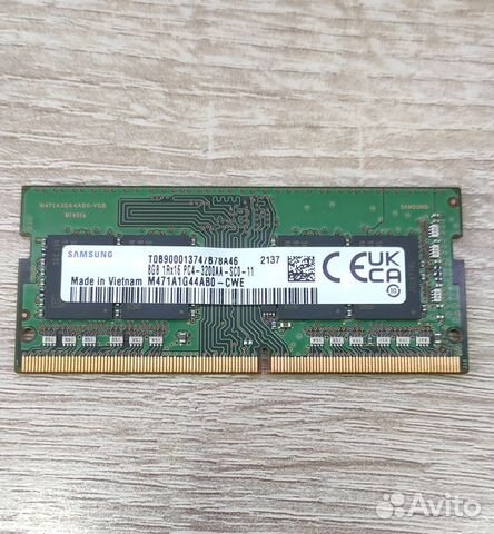 Озу samsung M471A1G44AB0 DDR4, 8GB, SO-dimm