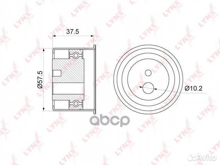 Ролик обводной ремня грм hyundai G6EA/G6BA/G6BV