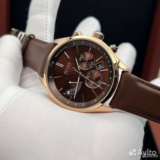 Часы мужские коричневые Hugo Boss