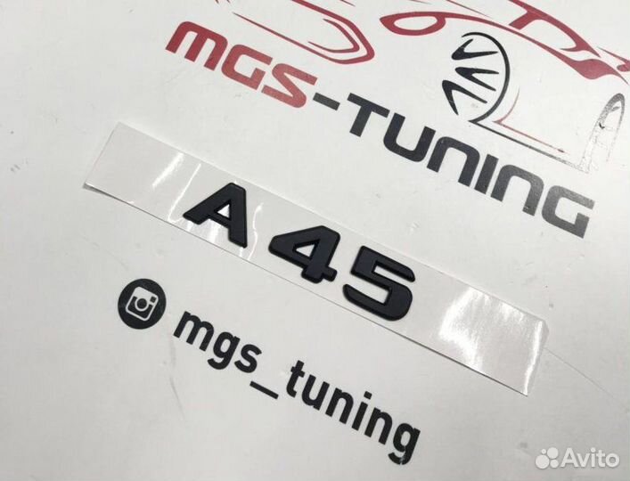 Шильдик A45 Black на Mercedes A-Class