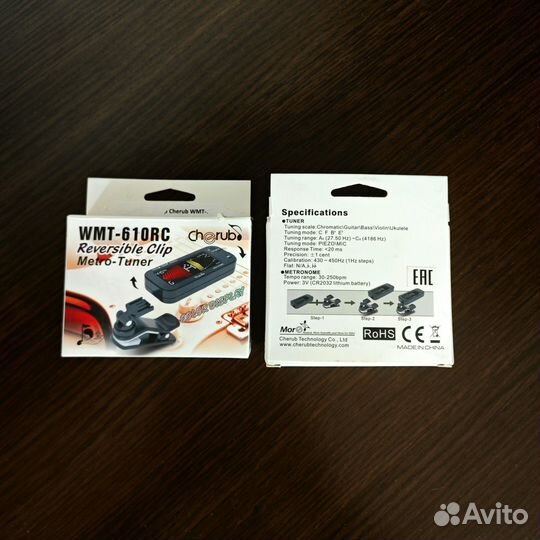 Цифровой тюнер и метроном 610rc с клипсой