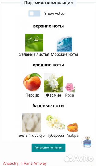 Парфюмерная вода Amway Ancestry in Paris