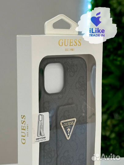 Чехол Guess для iPhone 15 Hard Black