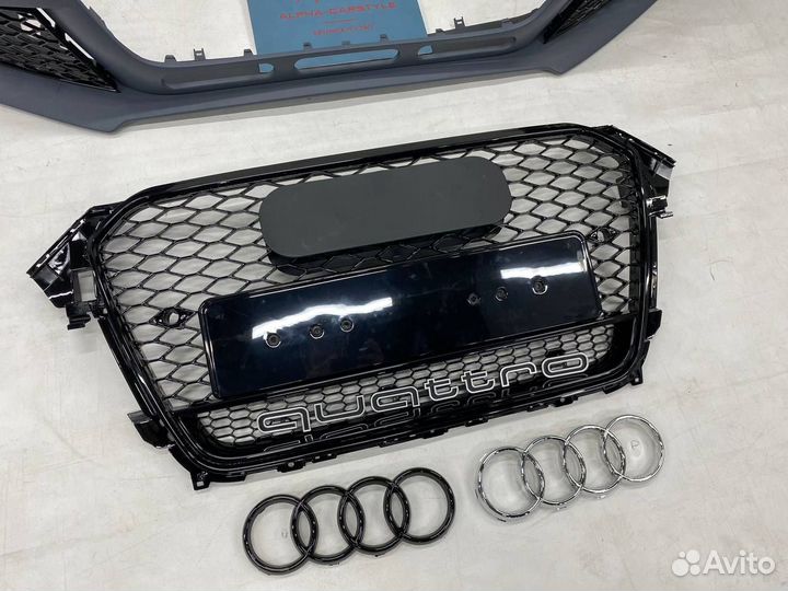 Бампер Audi A4 B8 RS4 стиль рестайлинг