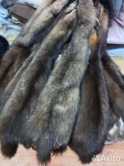 Шкурки соболя выделанные