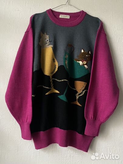 Свитер пьяные котики