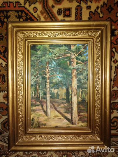 Картина холст/ масло, бу