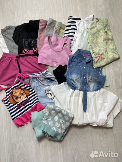 Детские вещи пакетом на девочку 122 128