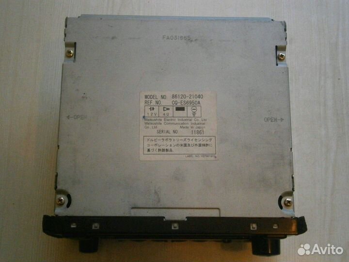 Автомагнитола matsushita NO:86120-21040 CD+minidis