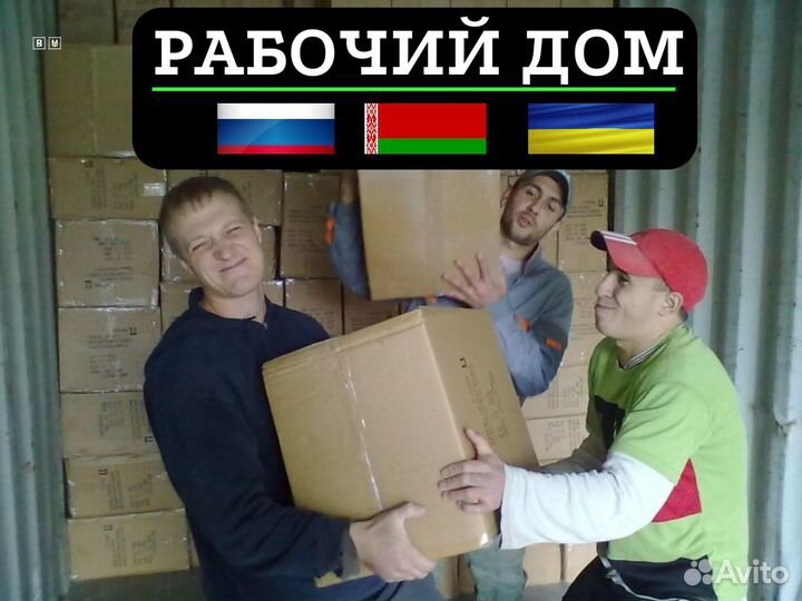 Рабочий дом. Грузчик с питанием и проживанием