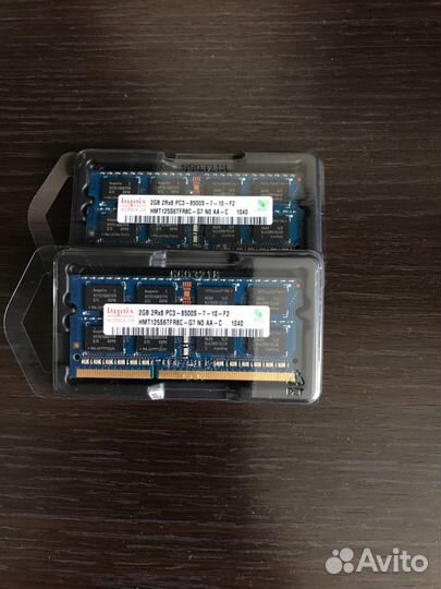 Оперативная память RAM 2GB 2Rx8 PC3-8500S-7-10-F2