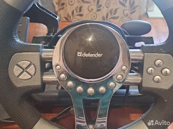 Игровой руль с педалями для пк