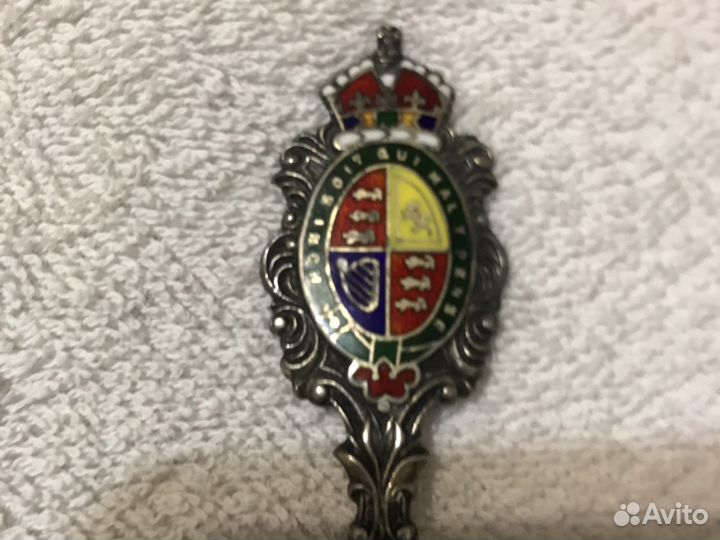 Чайная старинная серебрян ложка GB