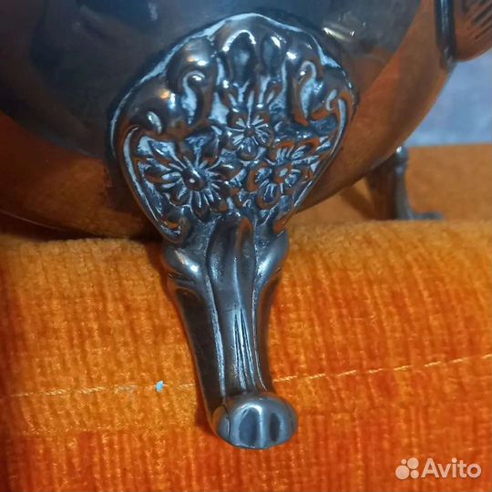 Сервиз кофейный чайный серебрение мельхиор Англия