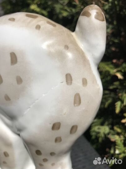 Фарфоровая статуэтка Рысь (СССР)