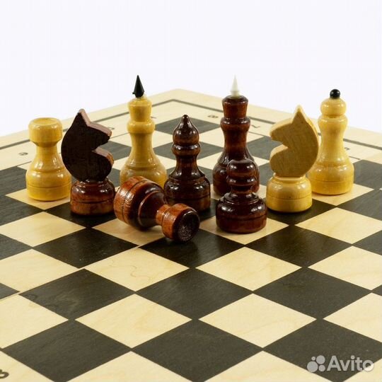 Шахматы 3в1 (Шахматы+шашки+нарды)