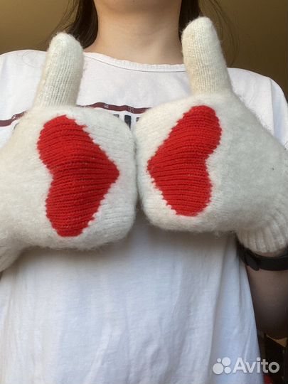 Перчатки шерстяные женские
