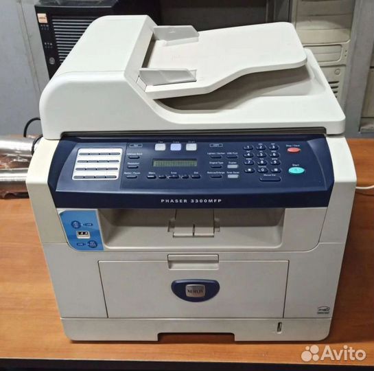 Мфу лазерное Xerox Phaser 3300MFP, ч/б, A4 сетевое