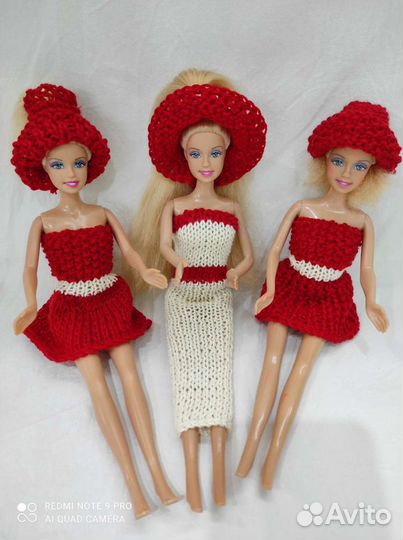 Вязаная одежда для барби