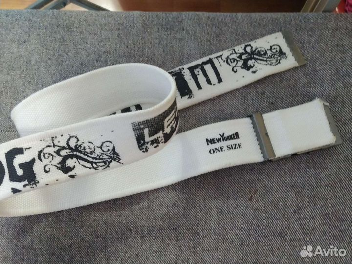 Ремень кожаный и текстильный