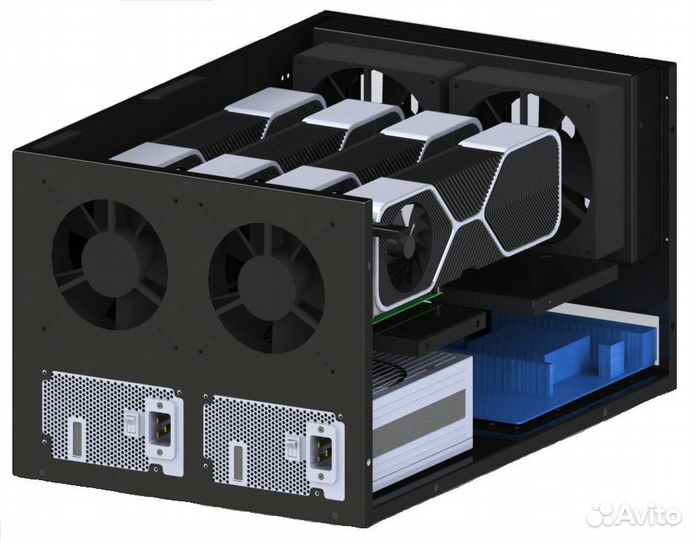 Корпус продувной для gpu ферм