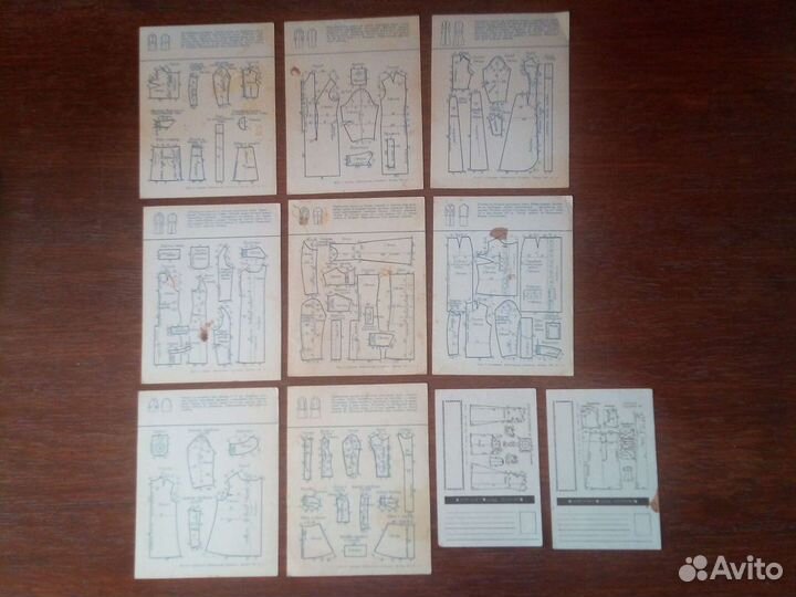 Открытки с выкройками 10 шт