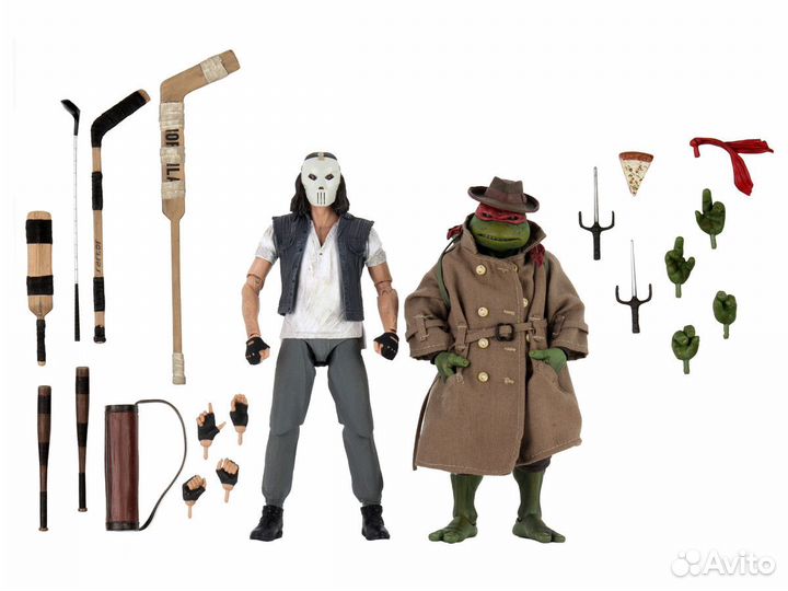 Рафаэль и Кейси Джонс neca tmnt Черепашки ниндзя