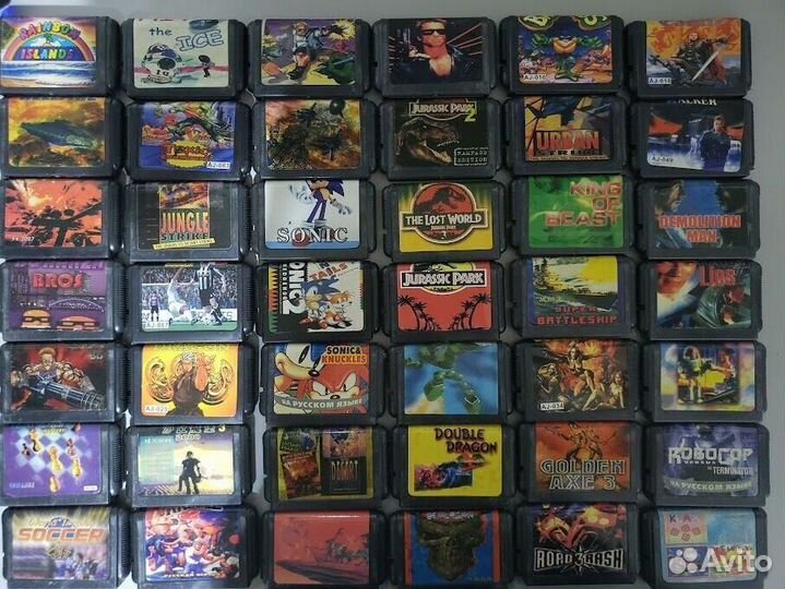 Sega megadrive, сега - картриджи, кассеты