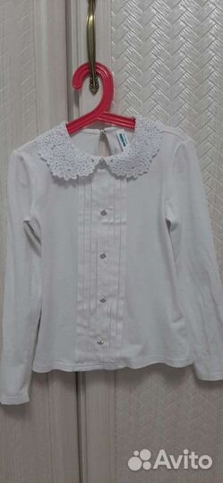 Школьная блузка на девочку 134