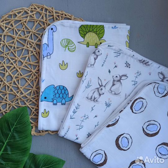 Непромокашки из муслина+махра 