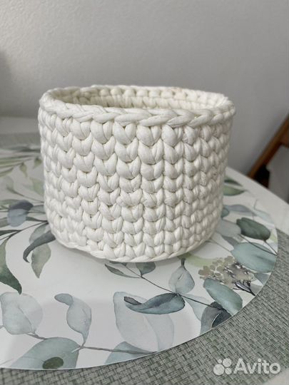 Вязанные корзины