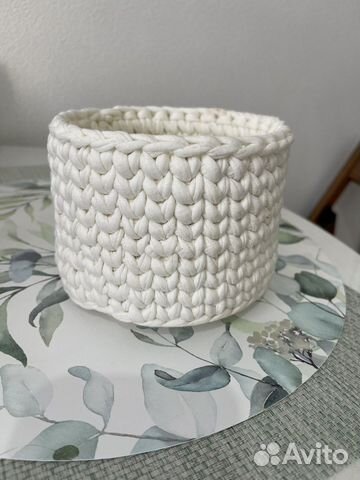 Вязанные корзины